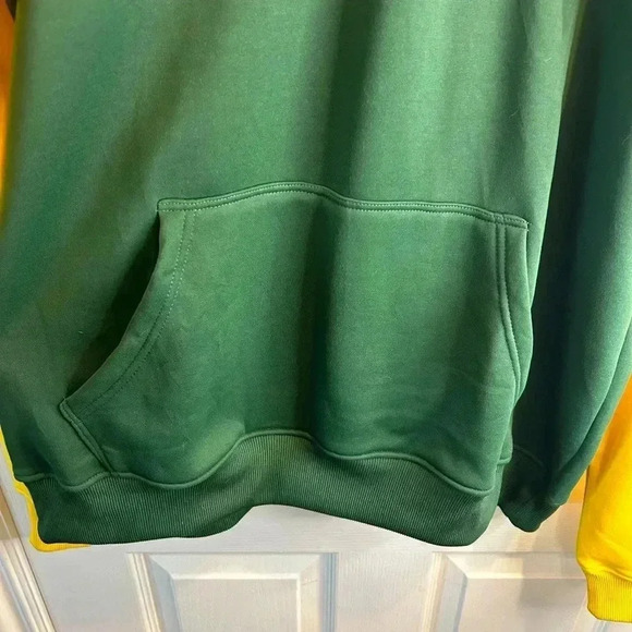 🧀”Rzuo” Unisex Green Bay Packers Green/Yellow PulloverHooded Sweatshirt Size XL🏈 - Picture 5 of 16